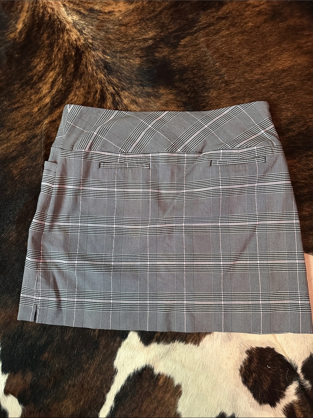 Swing Control Performance Athletic Skort, Stretch Glen Plaid, Women's 18 - Picture 6 of 14